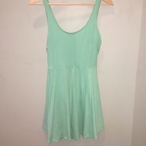Mint green dress!